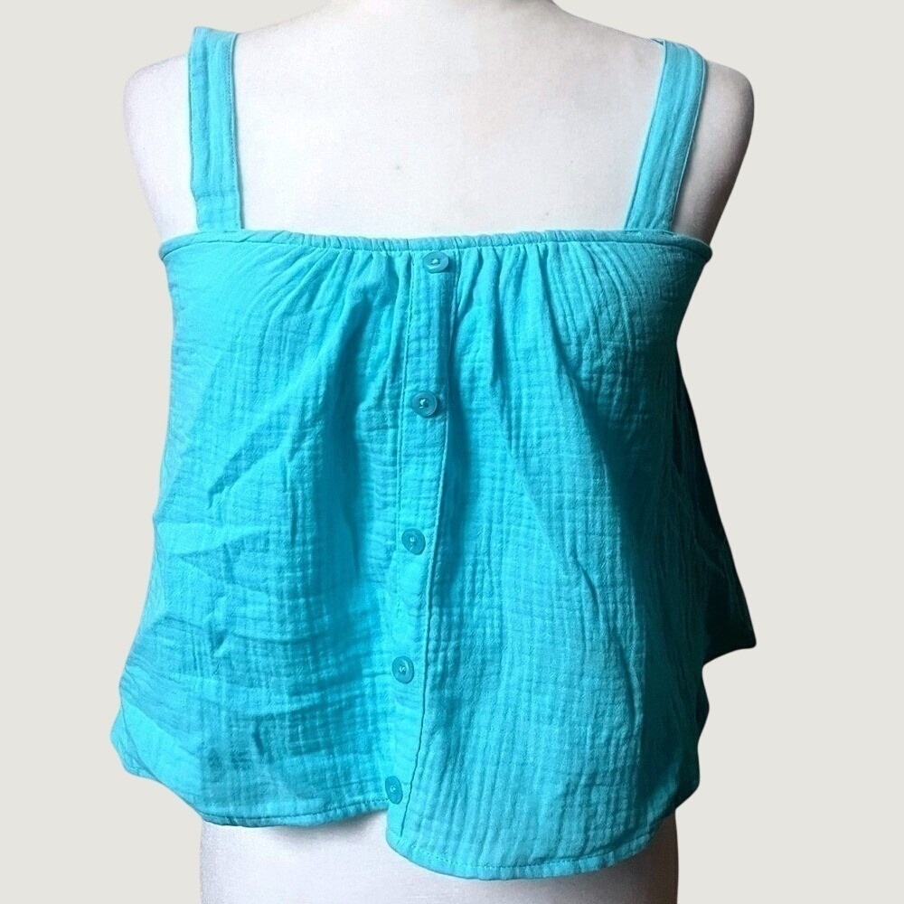 Colsie Pajama Loungewear Sleeveless Camisole Top Womens XS Blue Sleepwear NWT